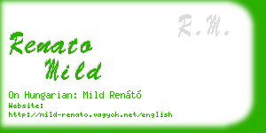 renato mild business card